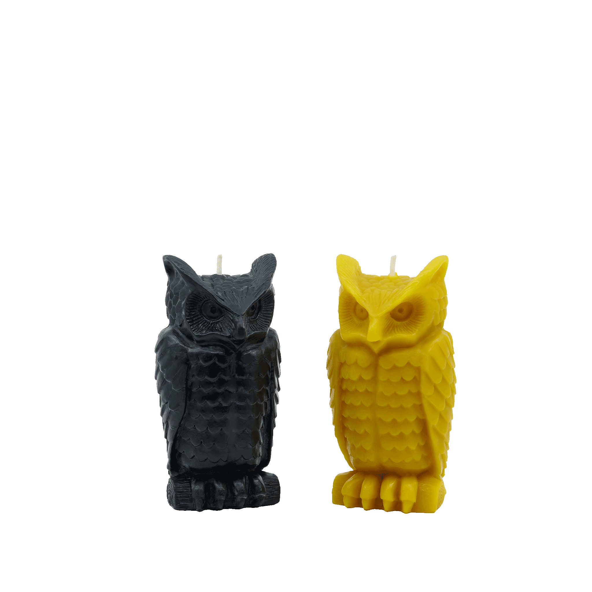 Black-Natural-Handcrafted-non-toxic-Unscented-100%-Beeswax-Candle-emergency-highest-rated-long-burning-carved-sculpted-owl-halloween-fall-unique-trending-home-gifts-spooky