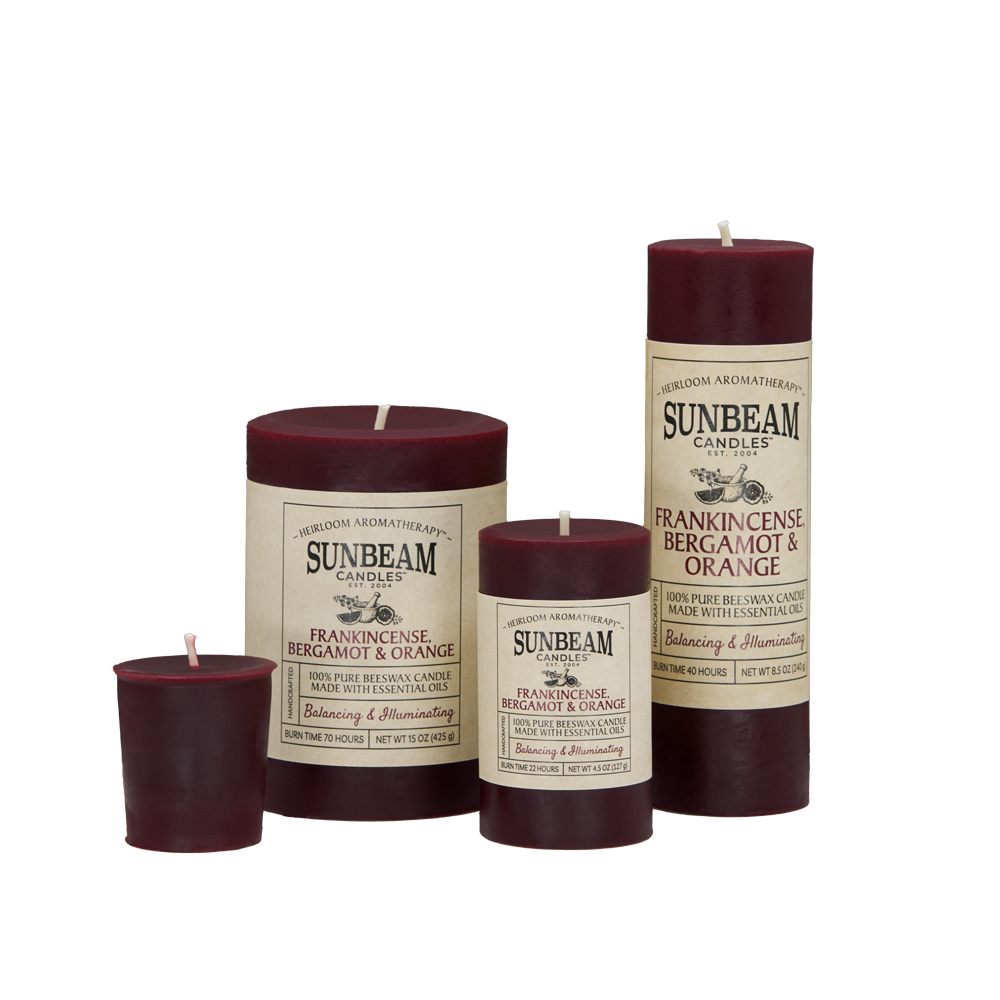 Frankincense Bergamot & Orange | Heirloom Aromatherapy Pillars
