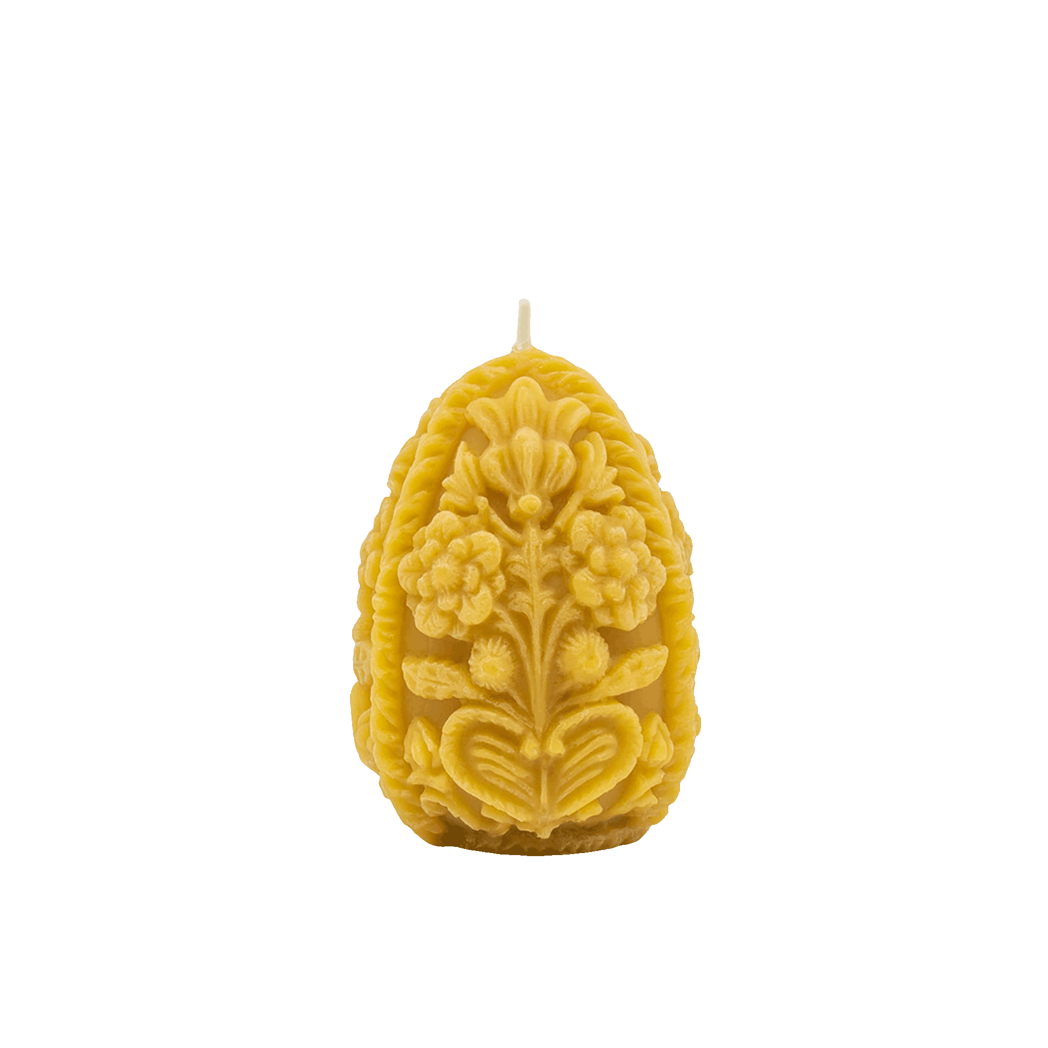 Gold-Yellow-Natural-Handcrafted-non-toxic-Unscented-100%-Beeswax-Candle-emergency-highest-rated-long-burning-carved-sculpted-Egg-Easter-unique-trending-home-gifts