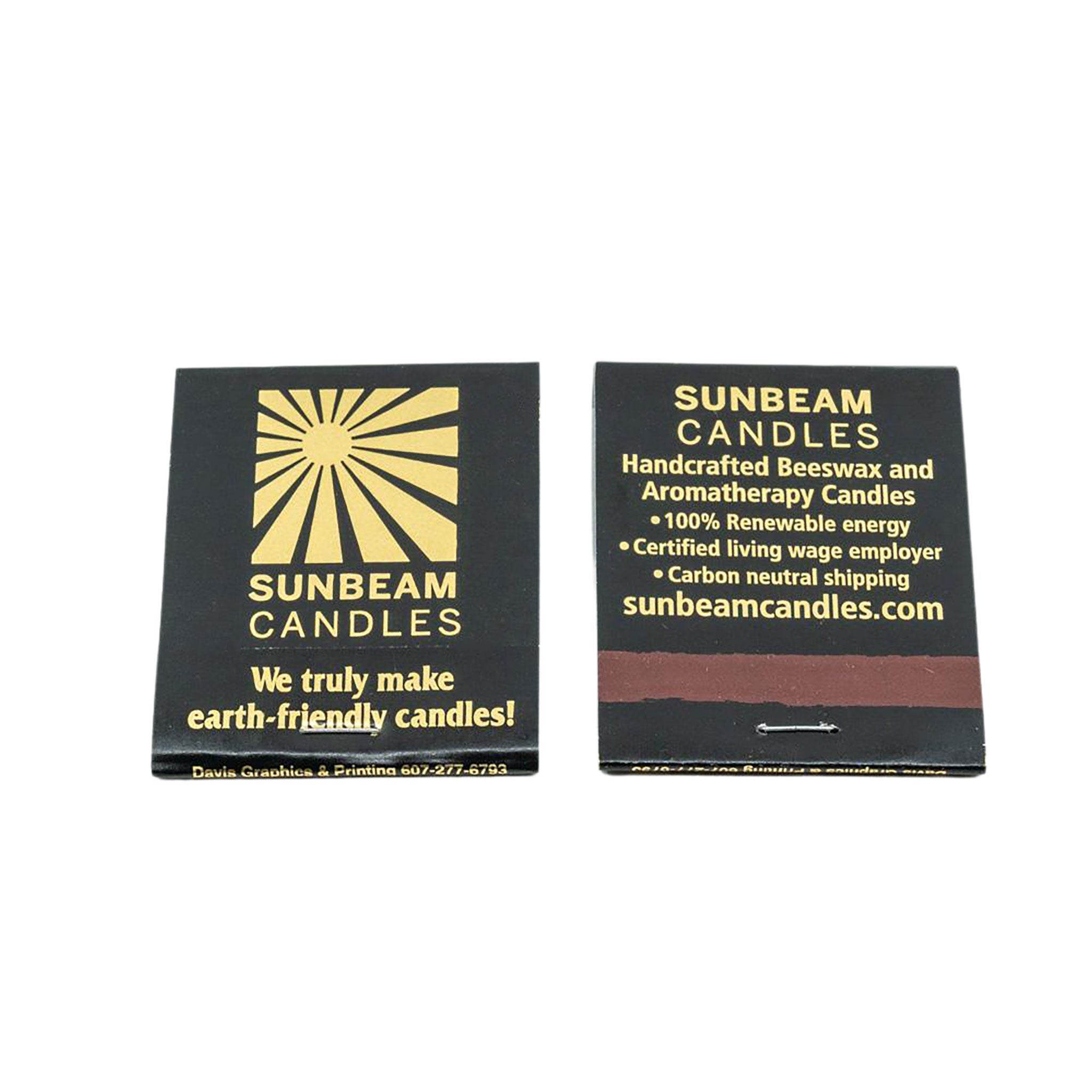 Sunbeam Candles Matchbooks