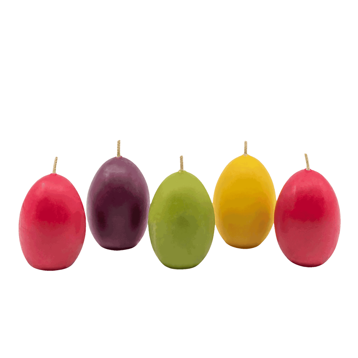 Multi-colored-Natural-Handcrafted-non-toxic-Unscented-100%-Beeswax-Candle-emergency-highest-rated-long-burning-Egg-Easter-unique-trending-home-gifts-six-6-ct-case-count-cs