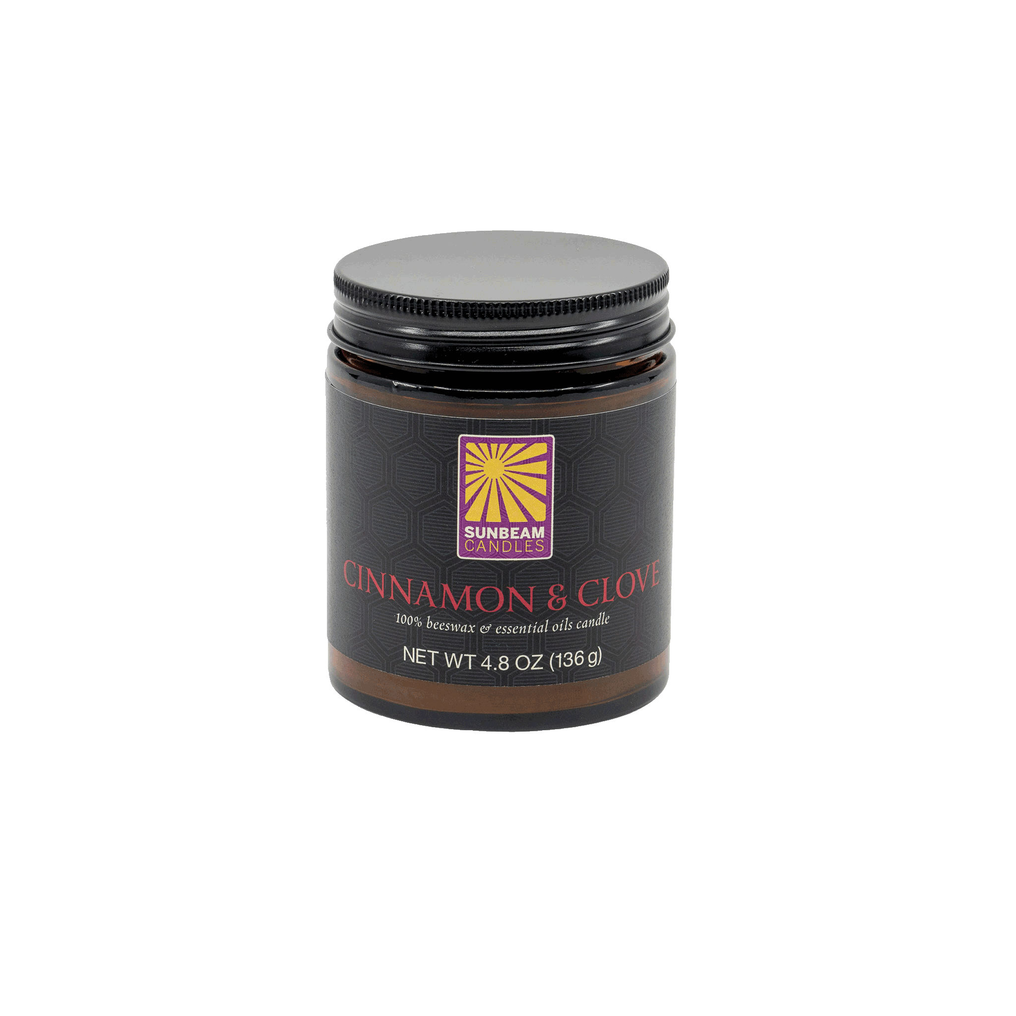 Holiday Amber Glass Aromatherapy - Cinnamon & Clove