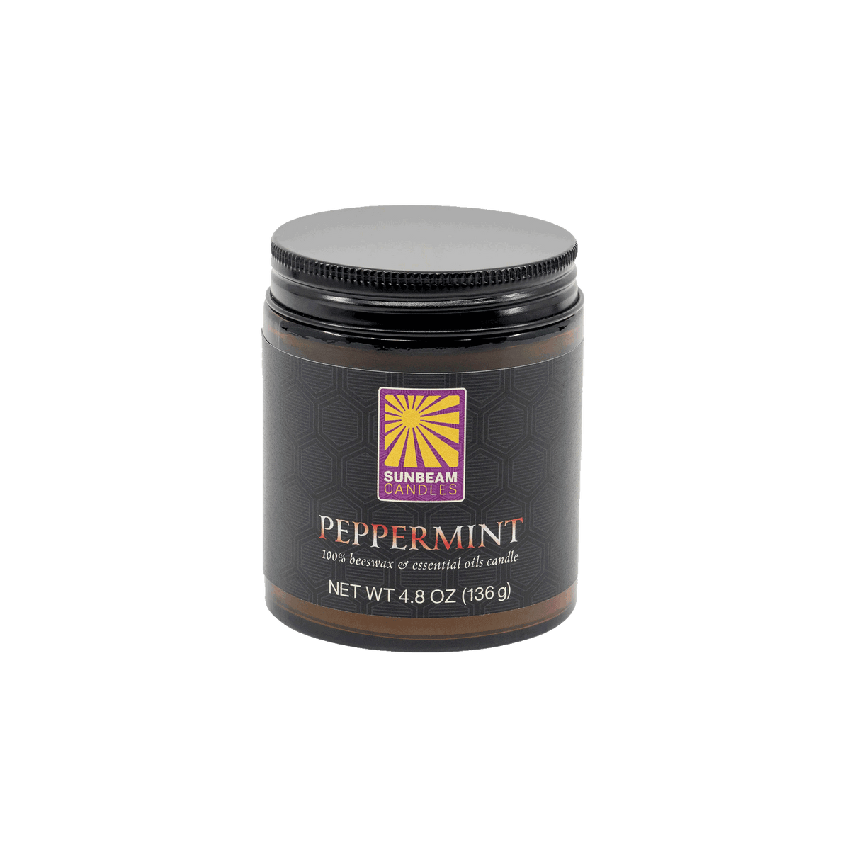 Holiday Amber Glass Aromatherapy - Peppermint (4 jars/case)