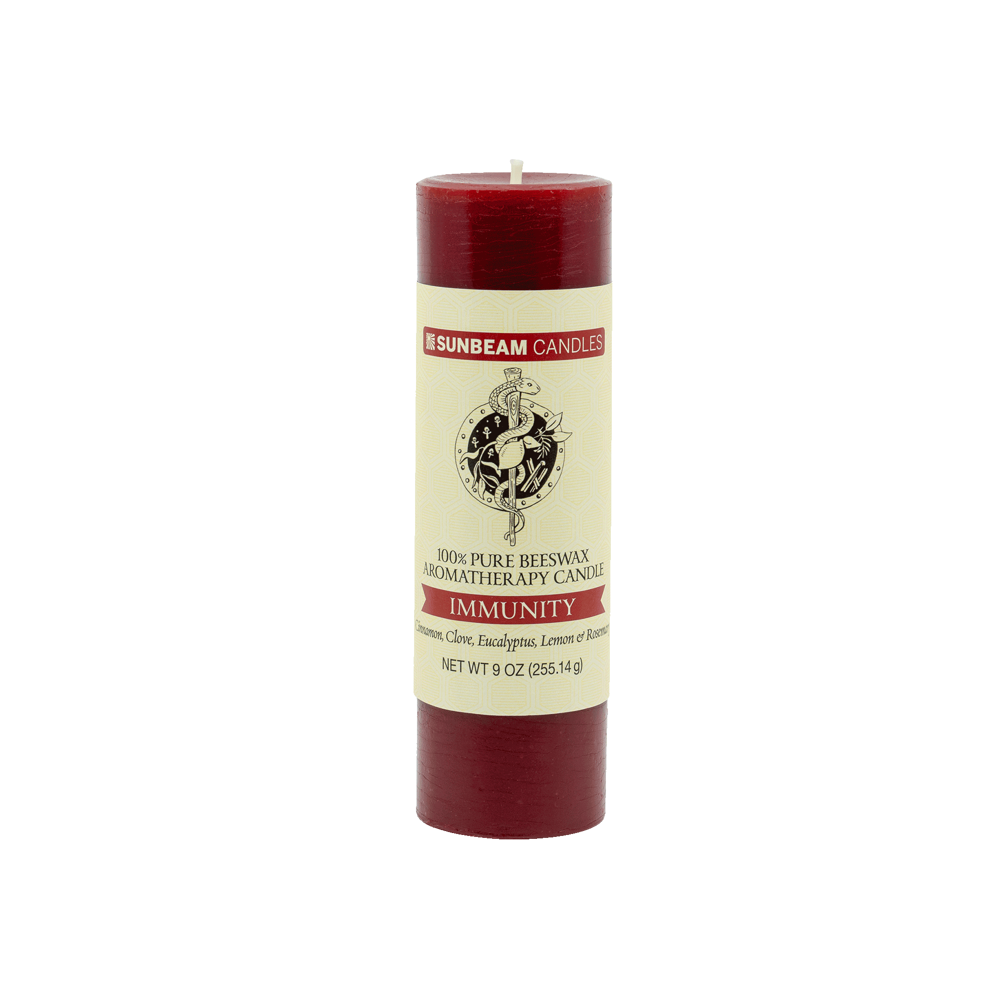 Natural-Handcrafted-non-toxic-Scented-essential-oils-aromatherapy-100%-Beeswax-Candle-emergency-highest-rated-long-burning-unique-trending-home-gifts-immunity-thieves-oil-Cinnamon-Clove-eucalyptus-lemon-rosemary-dark-red-pillar