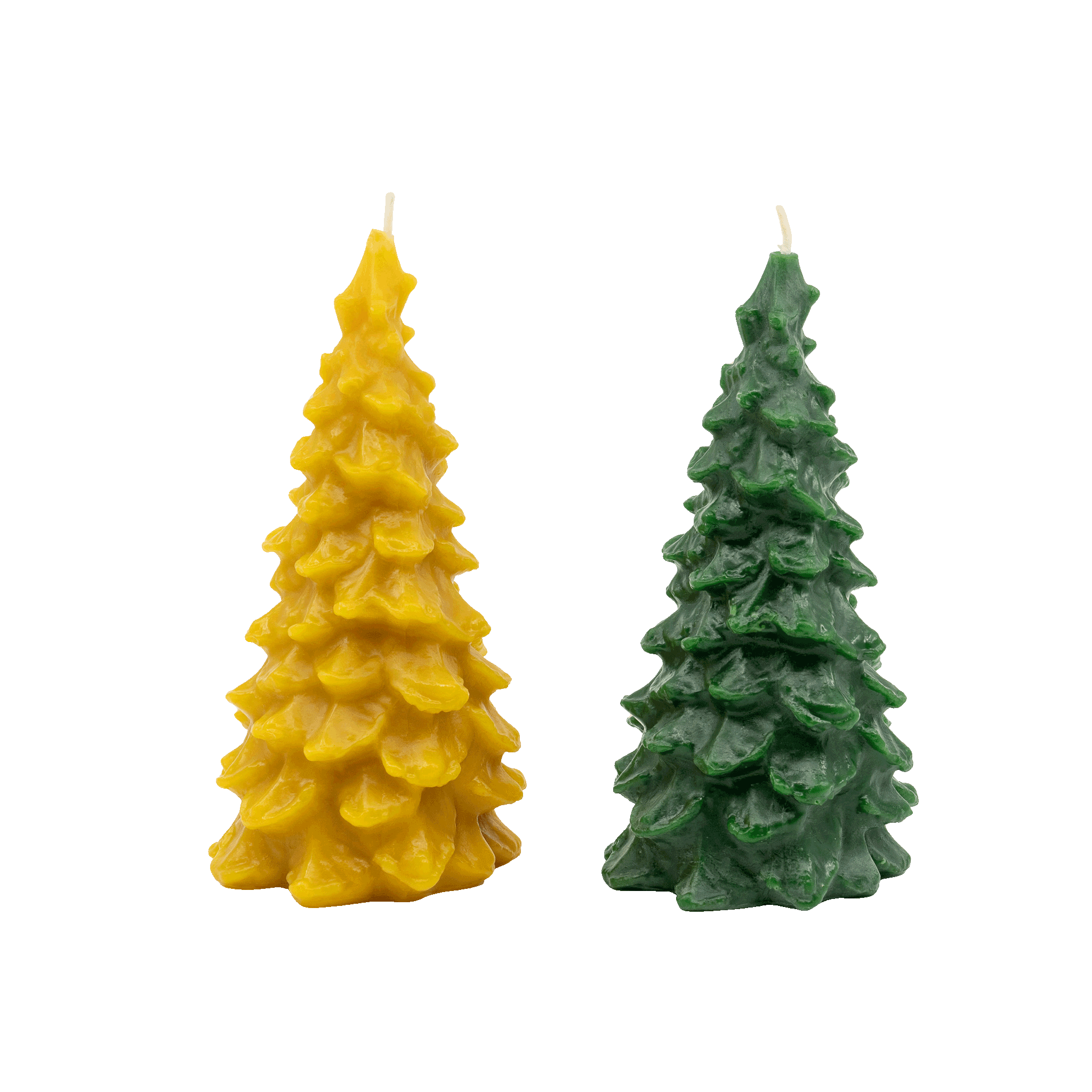 Natural-green-Handcrafted-non-toxic-Unscented-100_-Beeswax-Candle-emergency-highest-rated-long-burning-carved-sculpted-evergreen-tree-christmas-unique-trending-home-gifts-gold-yellow