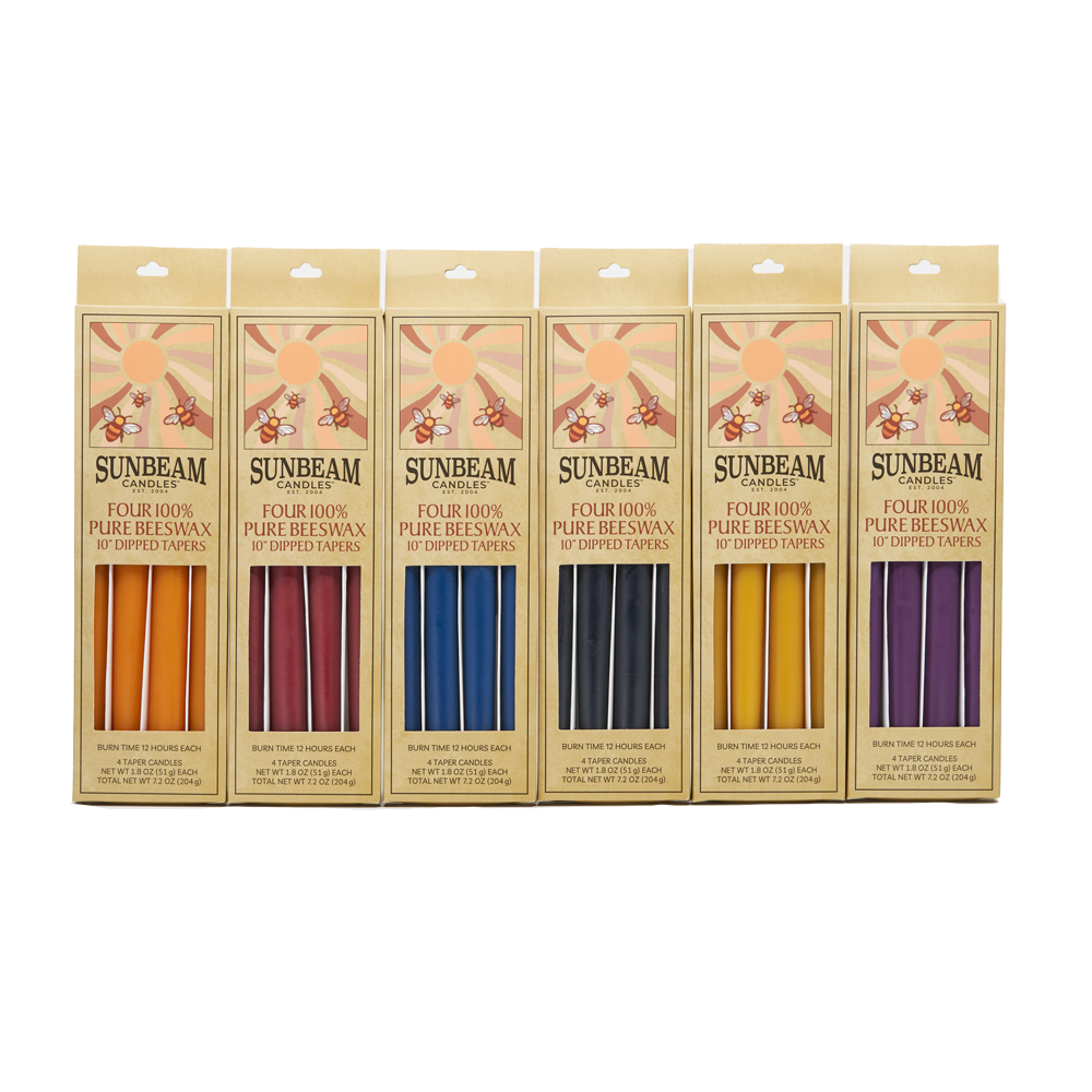 10" Dipped Tapers -2-Pair Boxes (4 boxes/case)
