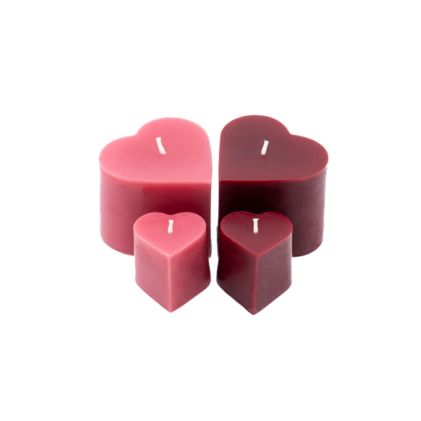 【蓮華】 CMC電磁波キャンセラー 4枚セット Beeswax Heart Candles | Perfect Gift to Say I Love You! | Sunbeam