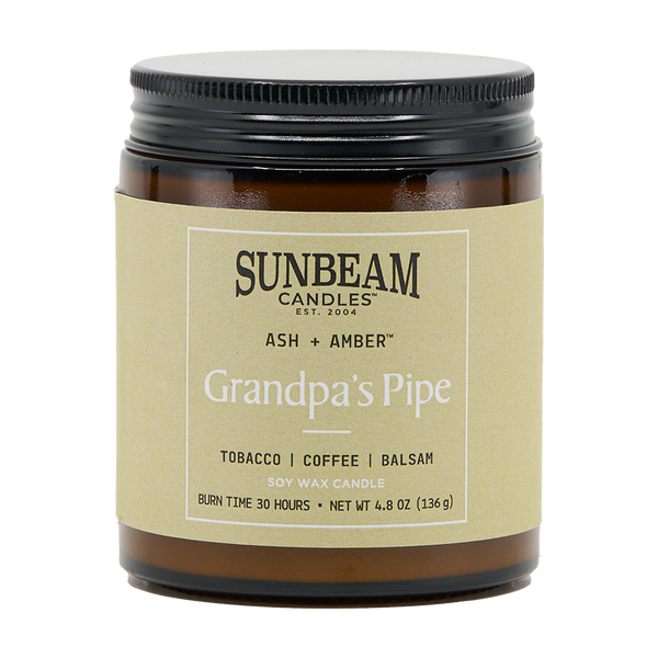tobacco pipe candle DW Home | Warm Scented | Premium Wax & Lead-Free Wicks | Medium Single Wick soft weathered woods The Stinky Candle Company LLC