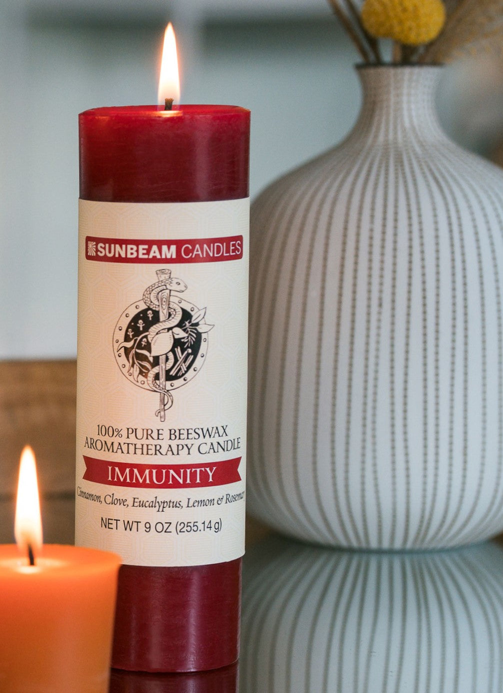 Immunity Pillars & Votives (Cinnamon, Clove, Eucalyptus, Lemon & Rosemary)