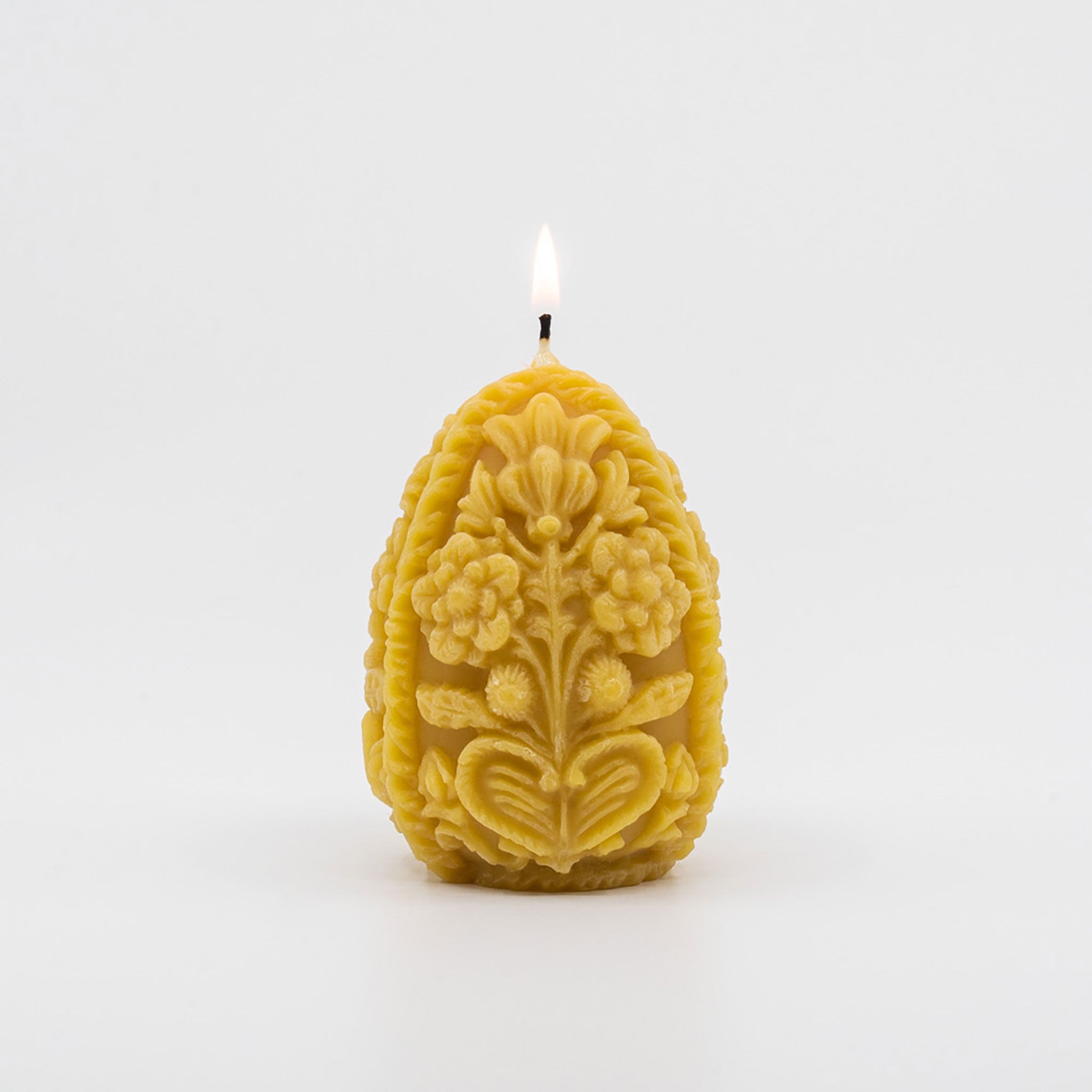 Gold-Yellow-Natural-Handcrafted-non-toxic-Unscented-100%-Beeswax-Candle-emergency-highest-rated-long-burning-carved-sculpted-Egg-Easter-unique-trending-home-gifts