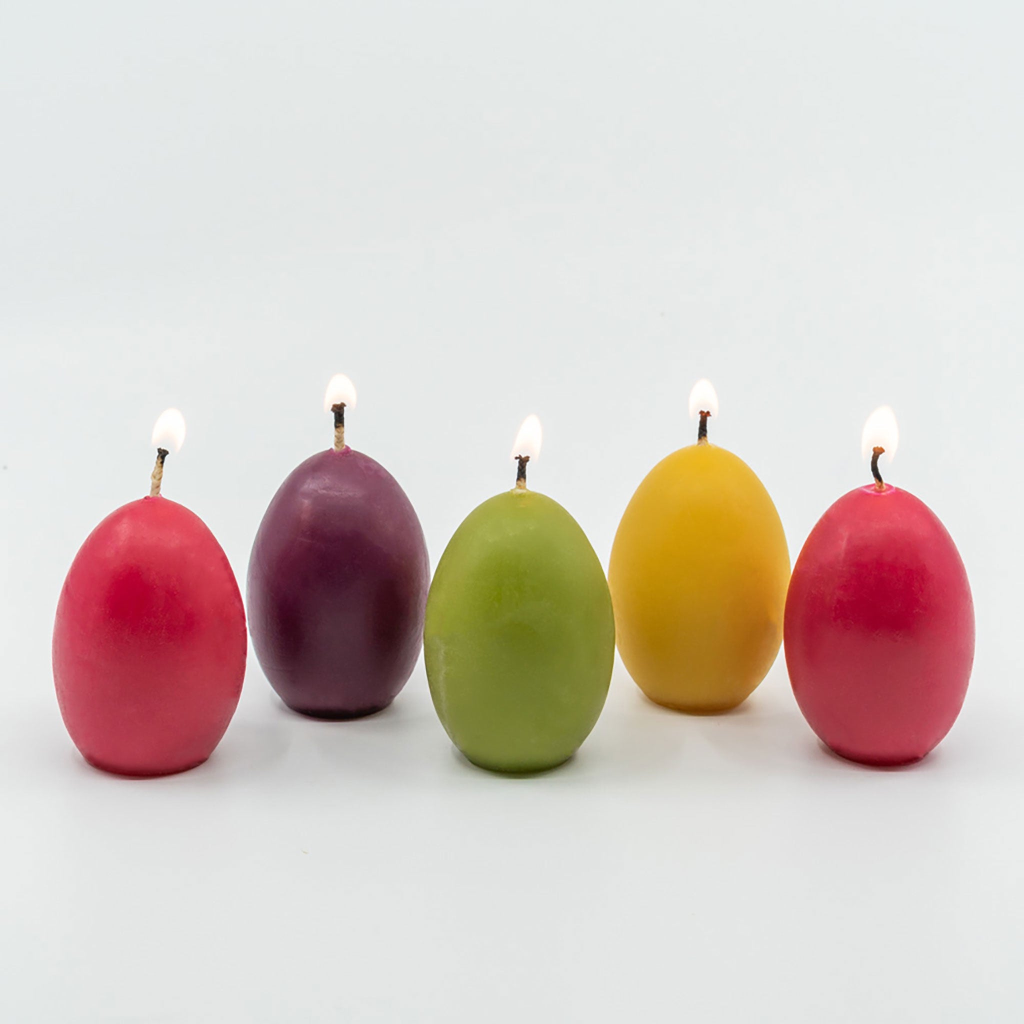 Mini Egg Beeswax Candles | Life-Size, Assorted Colors in Egg