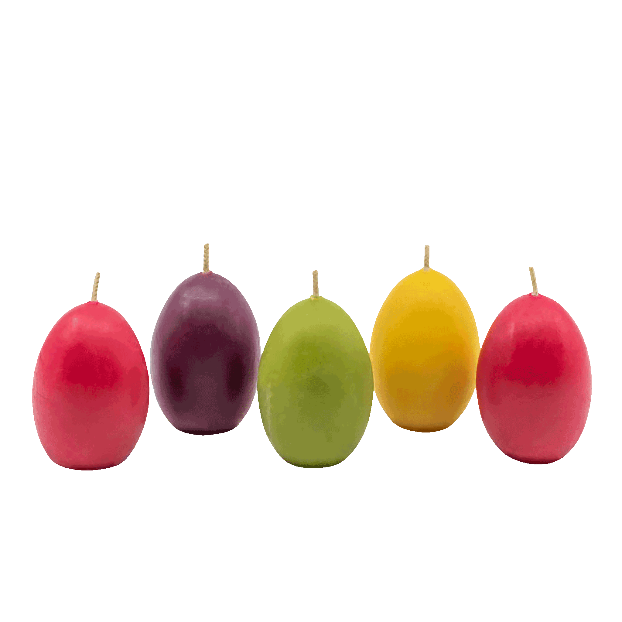 Multi-colored-Natural-Handcrafted-non-toxic-Unscented-100%-Beeswax-Candle-emergency-highest-rated-long-burning-Egg-Easter-unique-trending-home-gifts-six-6-ct-case-count-cs