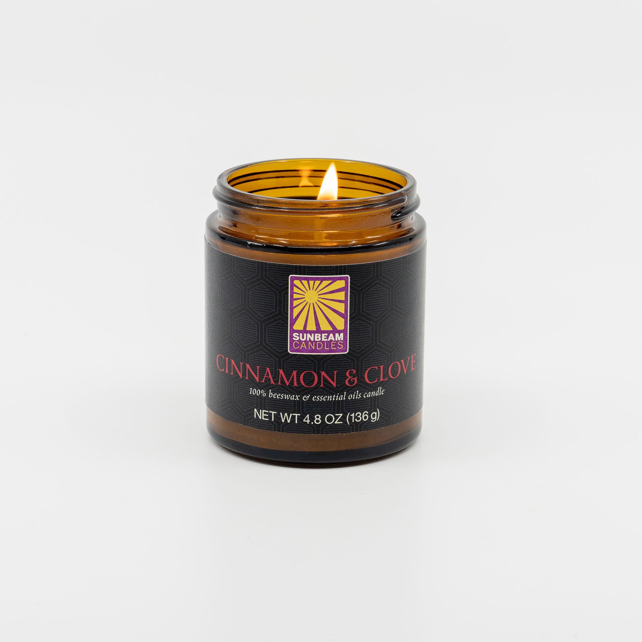Natural-Handcrafted-non-toxic-Scented-essential-oils-aromatherapy-100%-Beeswax-Candle-emergency-highest-rated-long-burning-unique-trending-home-gifts-amber-glass-jar-container-cinnamon-clove-christmas-holiday