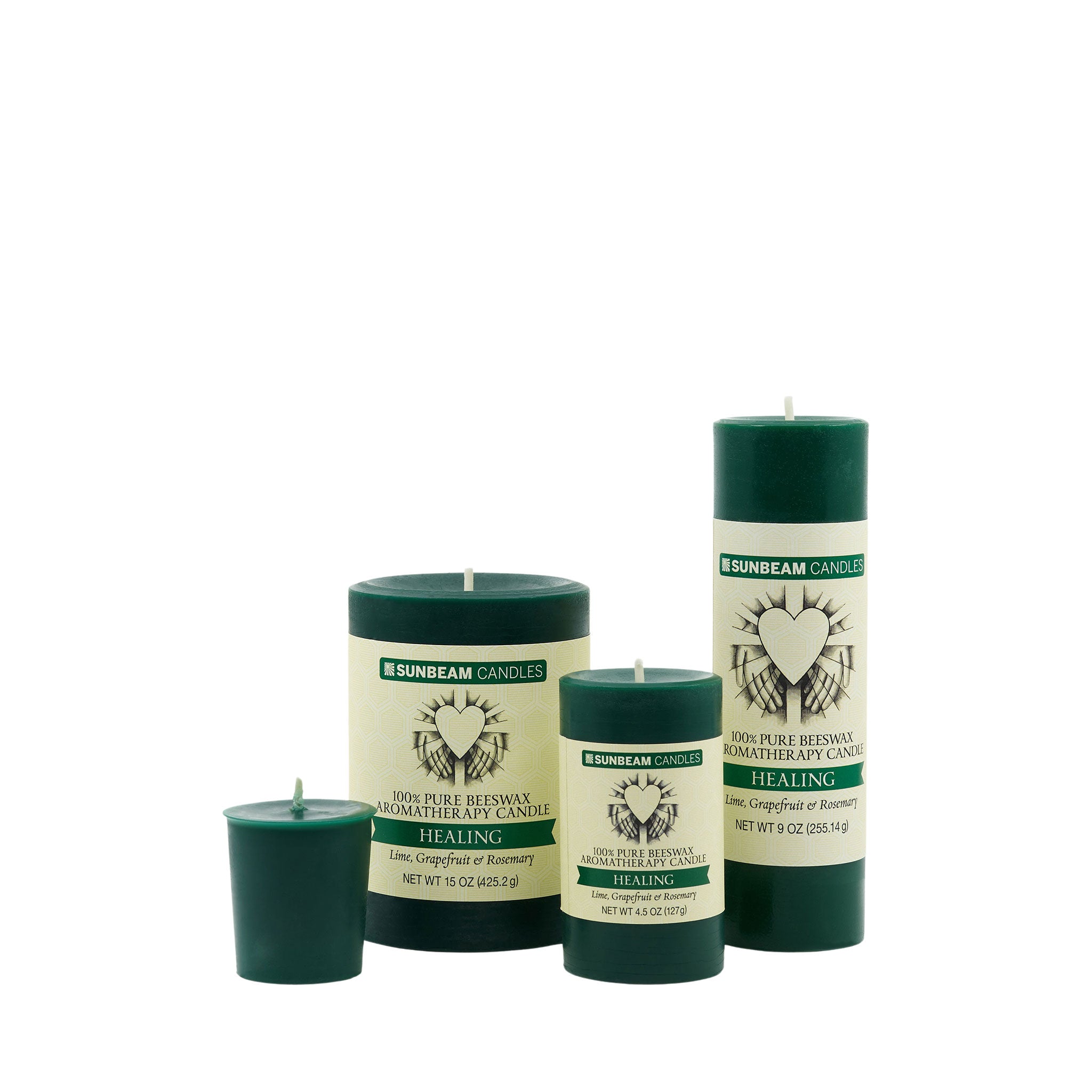 Natural-Handcrafted-non-toxic-Scented-essential-oils-aromatherapy-100%-Beeswax-Candle-emergency-highest-rated-long-burning-unique-trending-home-gifts-lime-grapefruit-rosemary-hunter-green-pillar-2x3-2x6-votive