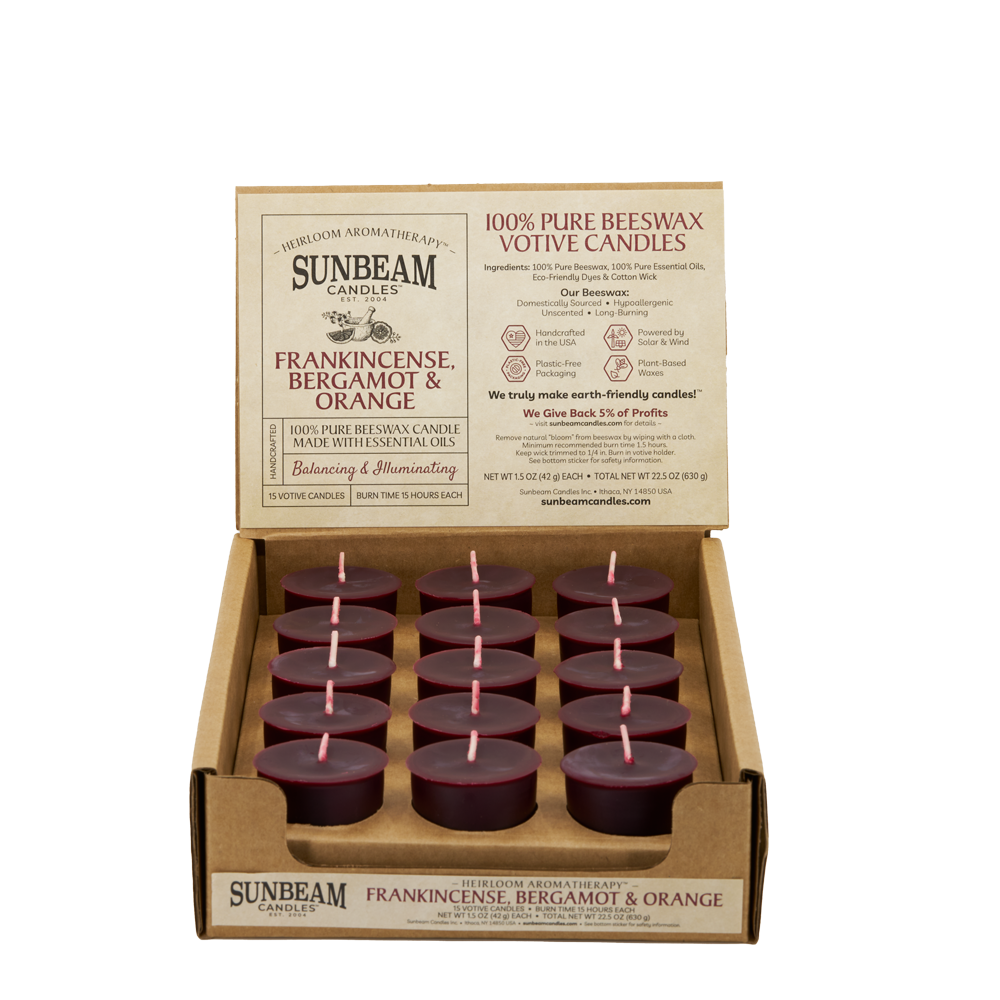 Frankincense  Bergamot & Orange | Heirloom Aromatherapy Pillars