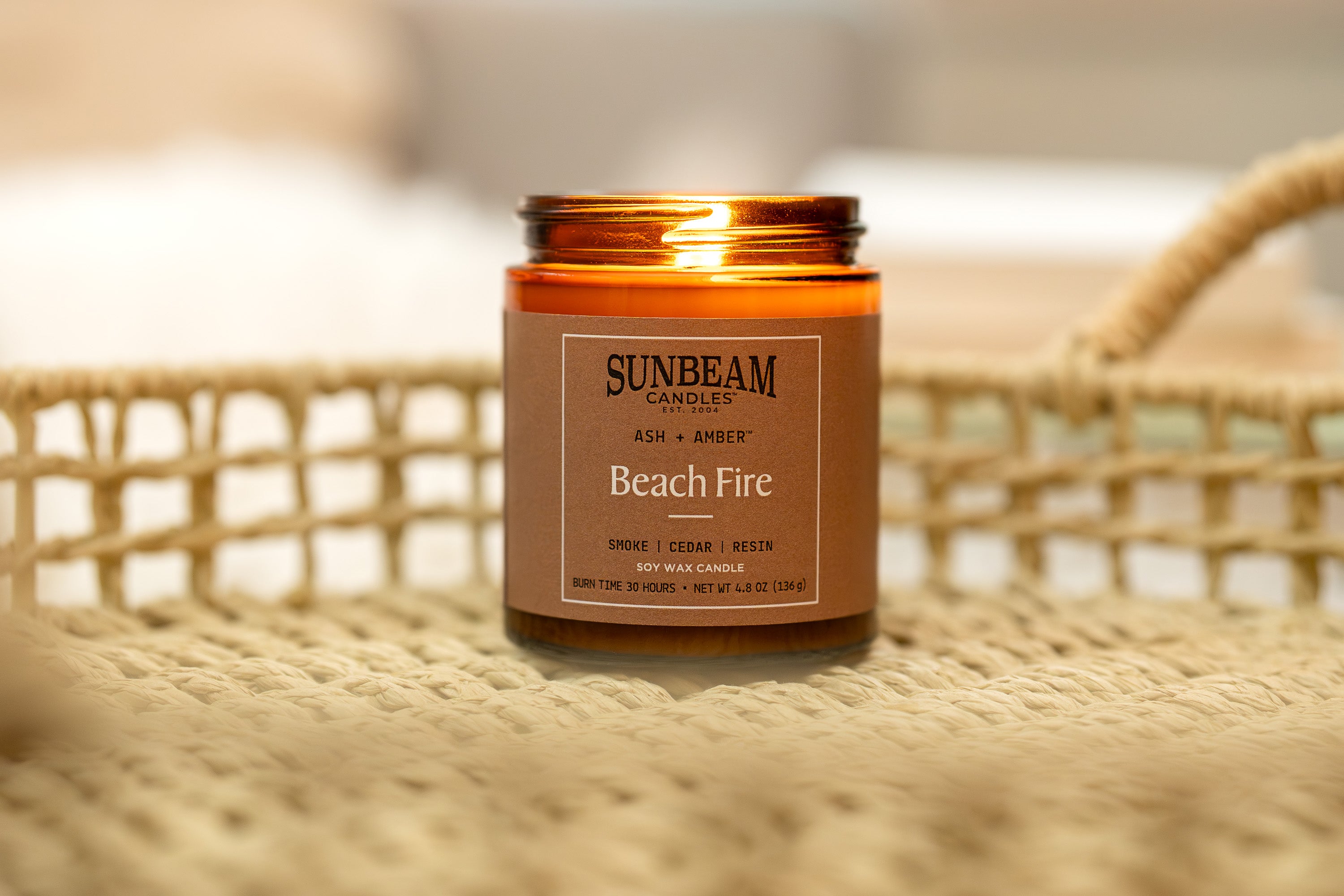Beach Fire - Cedar | Smoke | Resin (4 jars per case)
